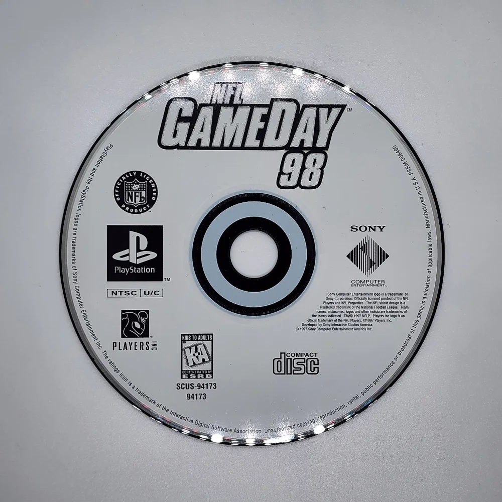 NFL GameDay 98 (Sony PlayStation 1, 1997) CIB TESTED